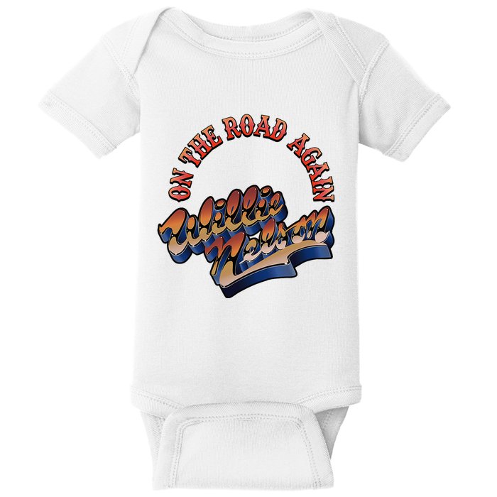 W.I.L.L.I.E Nelson On The Road Again Baby Bodysuit