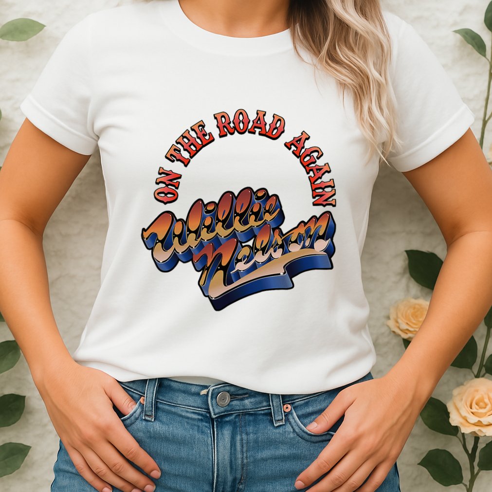 W.I.L.L.I.E Nelson On The Road Again Womens T-Shirt