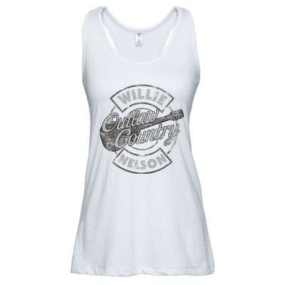 W.I.L.L.I.E Nelson Outlaw Country Ladies Essential Flowy Tank