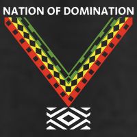 Wrestling Nation Of Domination 7 Panel Mesh Trucker Snapback Hat