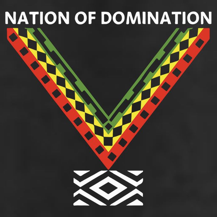 Wrestling Nation Of Domination 7 Panel Mesh Trucker Snapback Hat