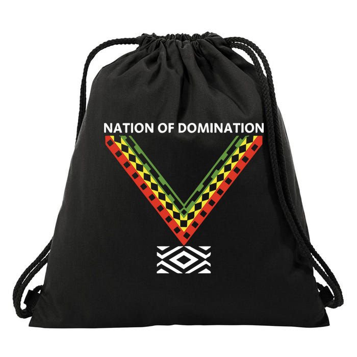 Wrestling Nation Of Domination Drawstring Bag