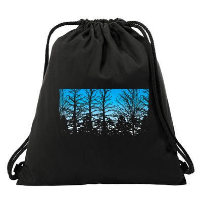 Wildlife Nature Outdoor Forest Trees Nature Drawstring Bag