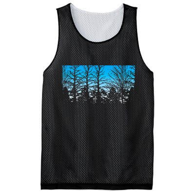 Wildlife Nature Outdoor Forest Trees Nature Mesh Reversible Basketball Jersey Tank