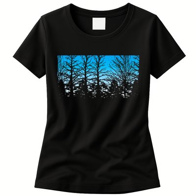 Wildlife Nature Outdoor Forest Trees Nature Womens T-Shirt