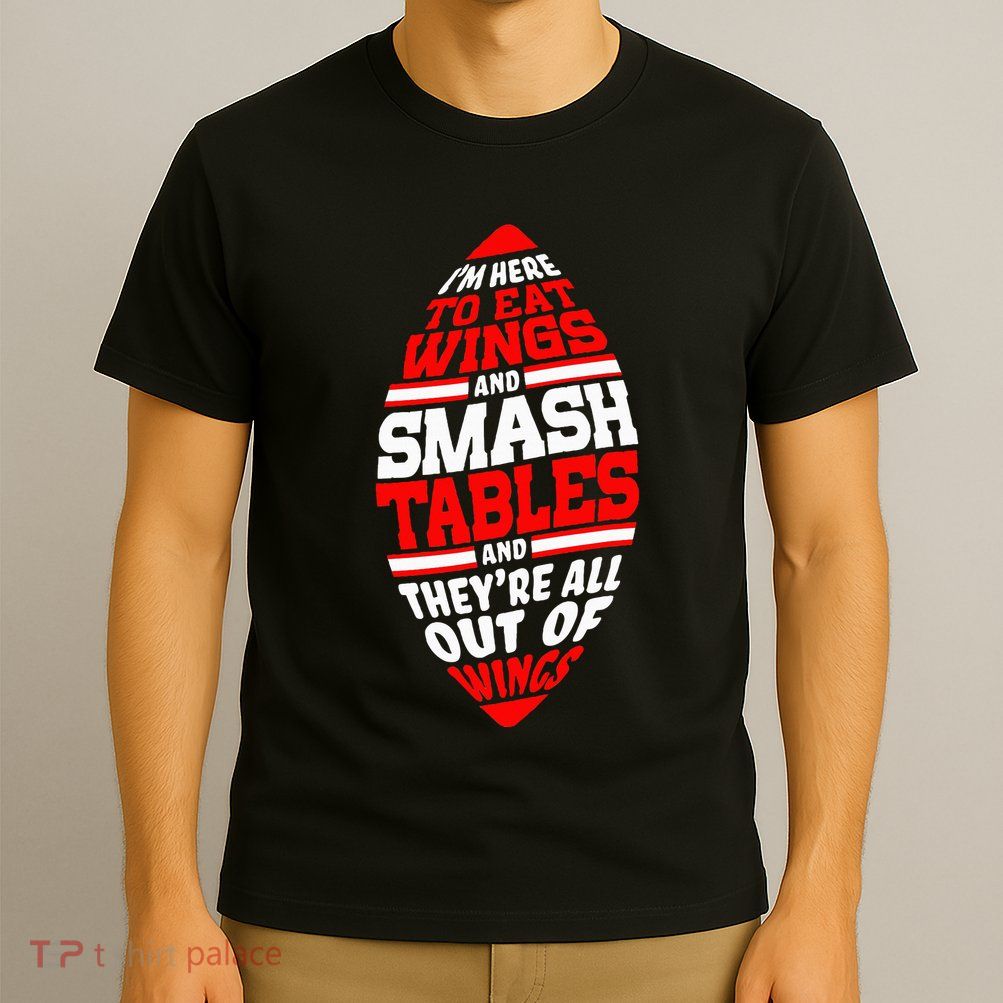 Western Ny Pride Eating Wings Smashing Tables T-Shirt