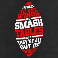 Western Ny Pride Eating Wings Smashing Tables Large Microfiber Waffle Golf Towel