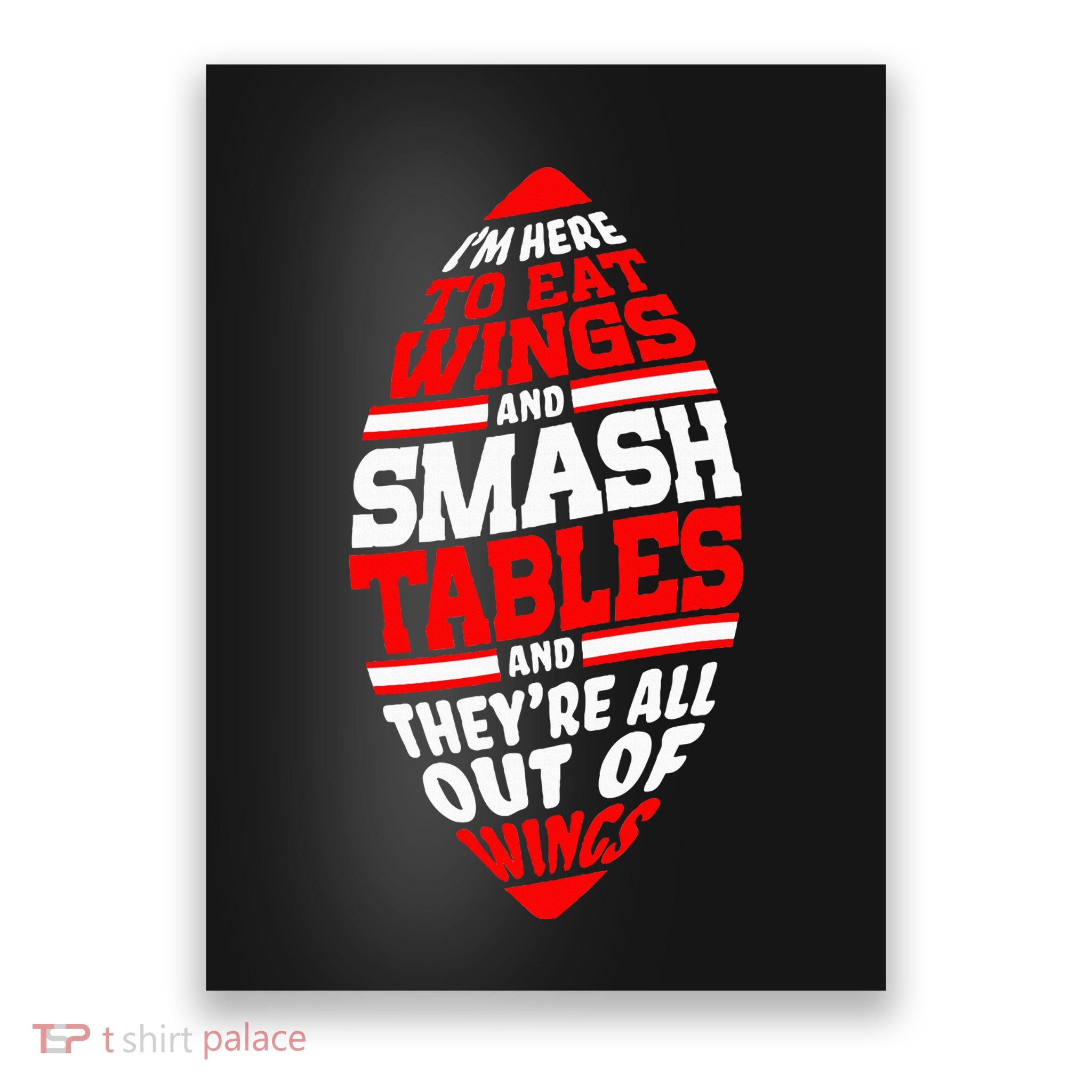 Western Ny Pride Eating Wings Smashing Tables Poster