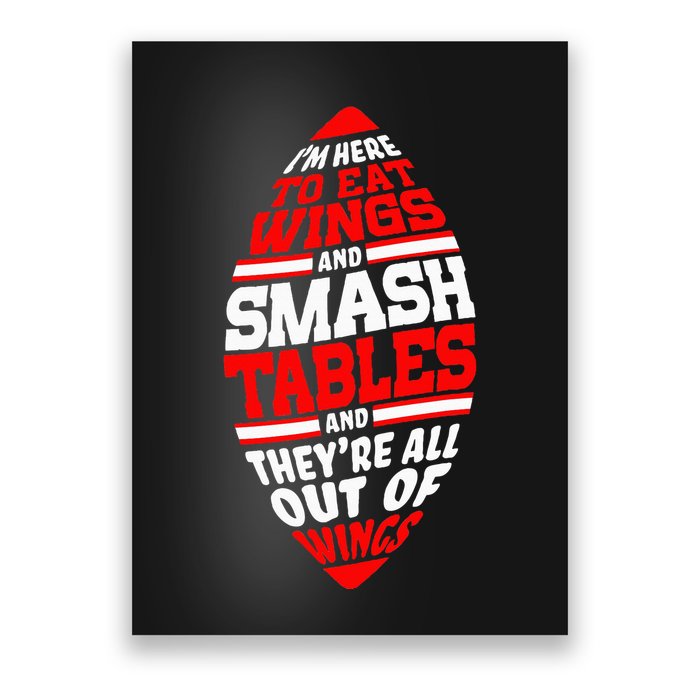Western Ny Pride Eating Wings Smashing Tables Poster