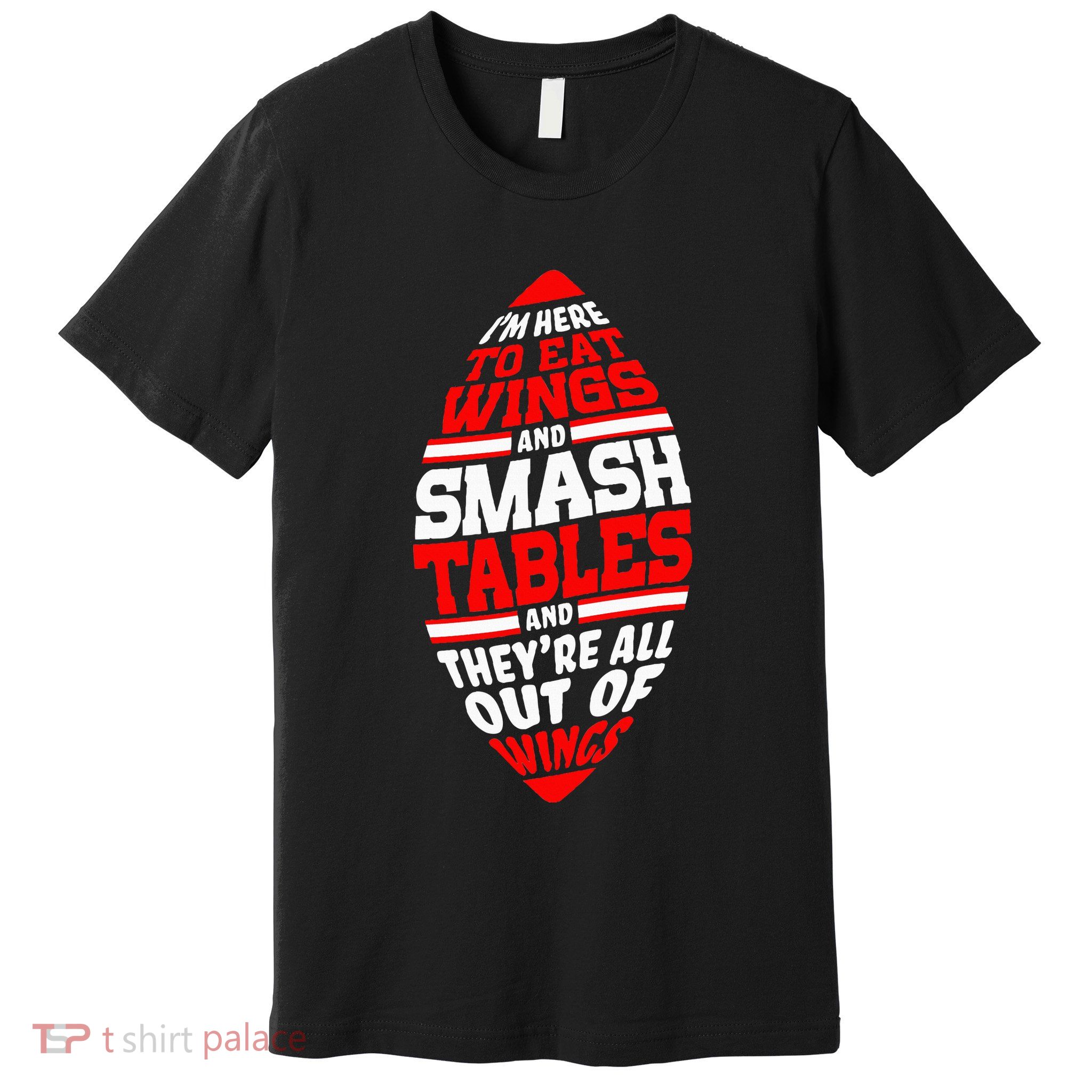 Western Ny Pride Eating Wings Smashing Tables Premium T-Shirt