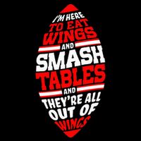 Western Ny Pride Eating Wings Smashing Tables Zip Tote Bag