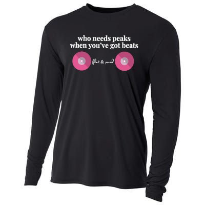 Who Needs Peaks When Youve Got Beats Flat And Proud Breast Cancer Cooling Performance Long Sleeve Crew