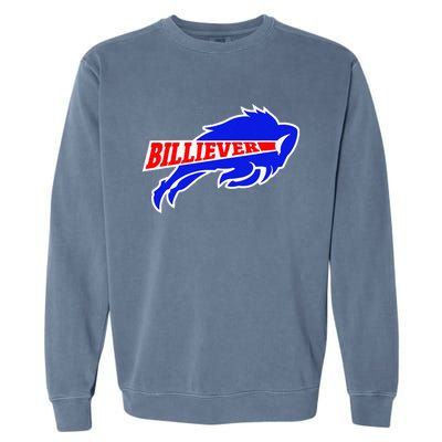 Western Ny Pride Blue And Red Buffalo Garment-Dyed Sweatshirt