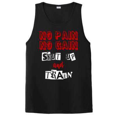 Workougift No Pain No Gain Shut Up And Train Gym Gift Cool Gift PosiCharge Competitor Tank