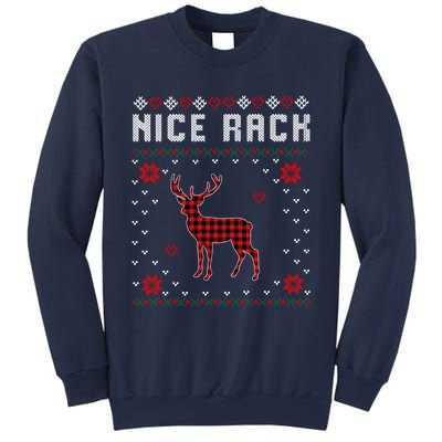 Women Nice Rack Well Hung Ugly Sweater Fun Couples Christmas Sweatshirt