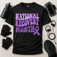 Warrior National Recovery Month Addiction Recovery Awareness Cooling Performance Crew T-Shirt