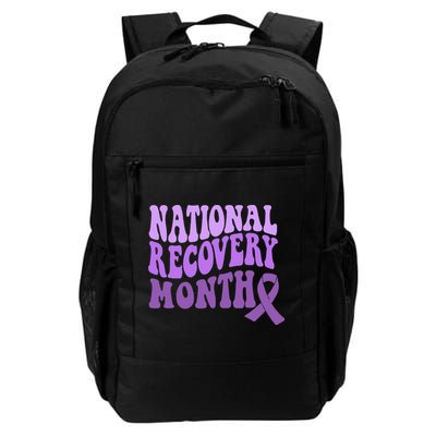 Warrior National Recovery Month Addiction Recovery Awareness Daily Commute Backpack