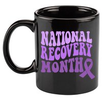 Warrior National Recovery Month Addiction Recovery Awareness 11oz C Handle Ceramic Mug