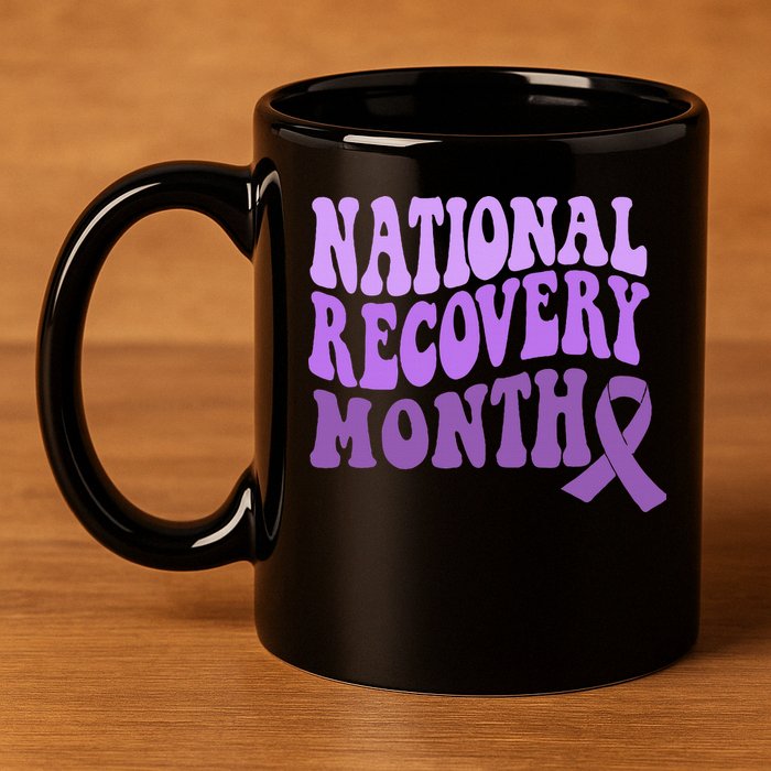 Warrior National Recovery Month Addiction Recovery Awareness 11oz C Handle Ceramic Mug