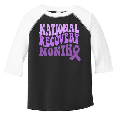 Warrior National Recovery Month Addiction Recovery Awareness Toddler Fine Jersey T-Shirt