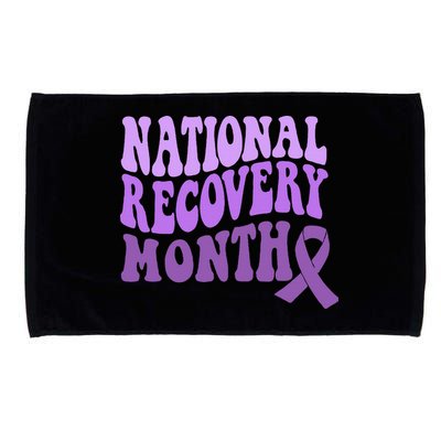 Warrior National Recovery Month Addiction Recovery Awareness Microfiber Hand Towel