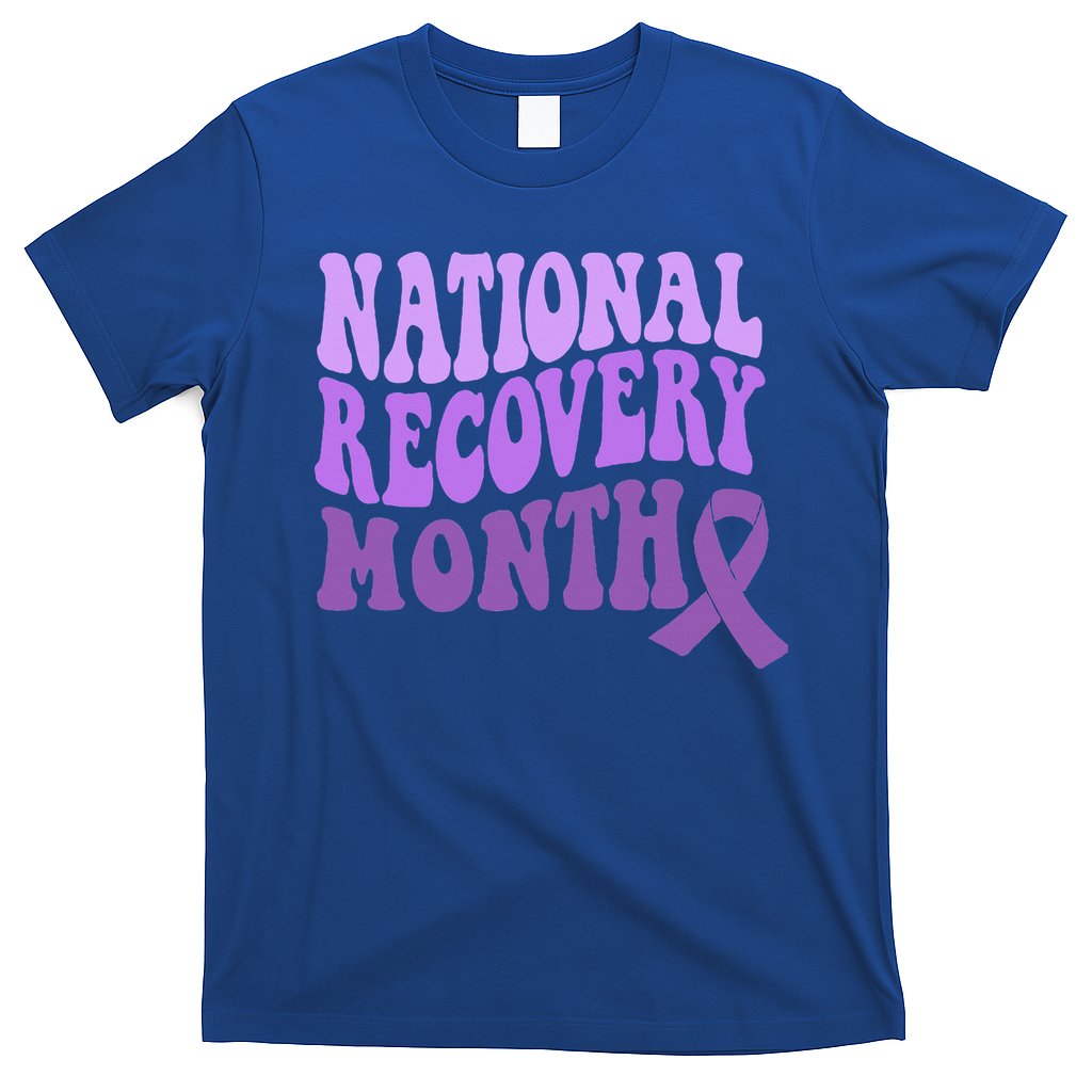 Warrior National Recovery Month Addiction Recovery Awareness T-Shirt