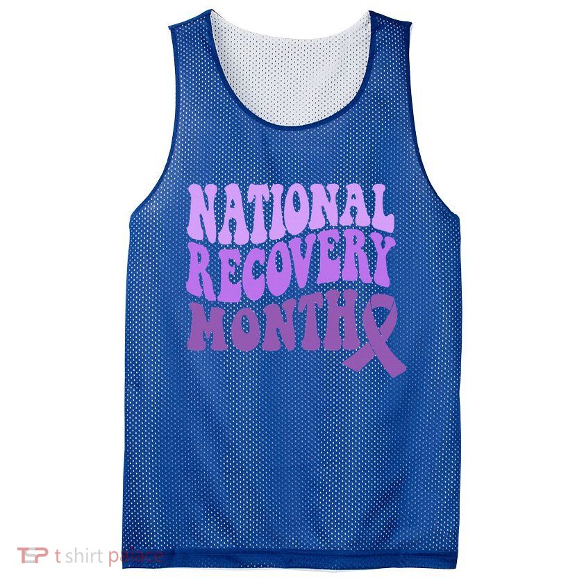 Warrior National Recovery Month Addiction Recovery Awareness Mesh Reversible Basketball Jersey Tank