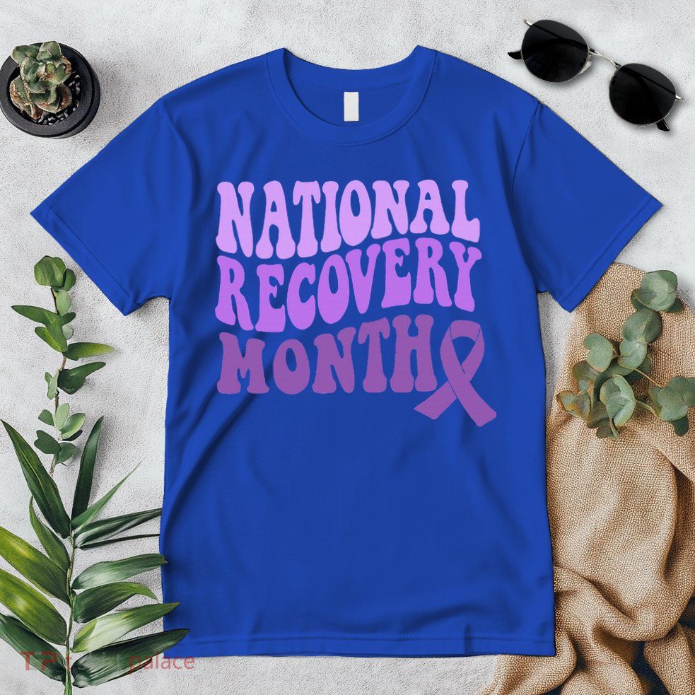 Warrior National Recovery Month Addiction Recovery Awareness Premium T-Shirt