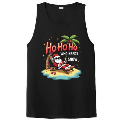 Who Needs Snow Santa Vacation Ho Ho Ho PosiCharge Competitor Tank