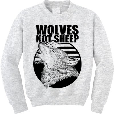 Wolves Not Sheep Kids Sweatshirt