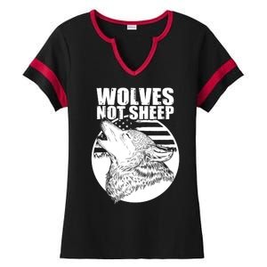 Wolves Not Sheep Ladies Halftime Notch Neck Tee