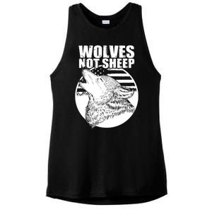 Wolves Not Sheep Ladies PosiCharge Tri-Blend Wicking Tank