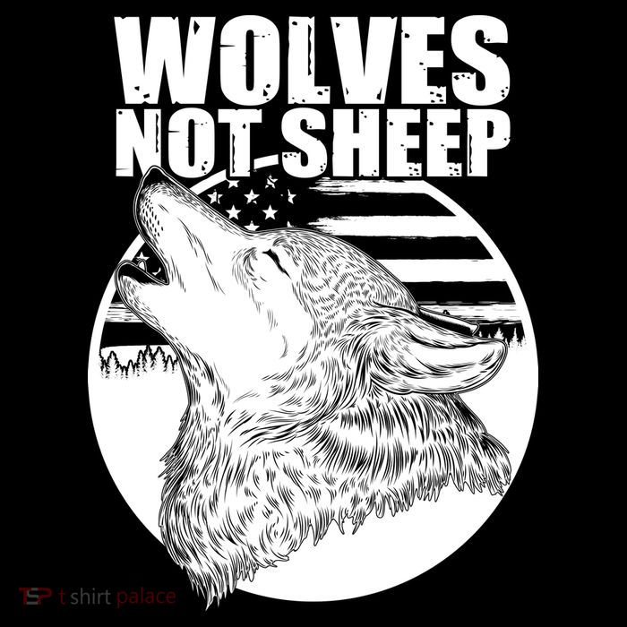 Wolves Not Sheep Button