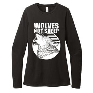 Wolves Not Sheep Womens CVC Long Sleeve Shirt