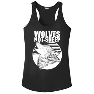 Wolves Not Sheep Ladies PosiCharge Competitor Racerback Tank