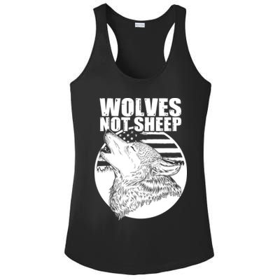 Wolves Not Sheep Ladies PosiCharge Competitor Racerback Tank