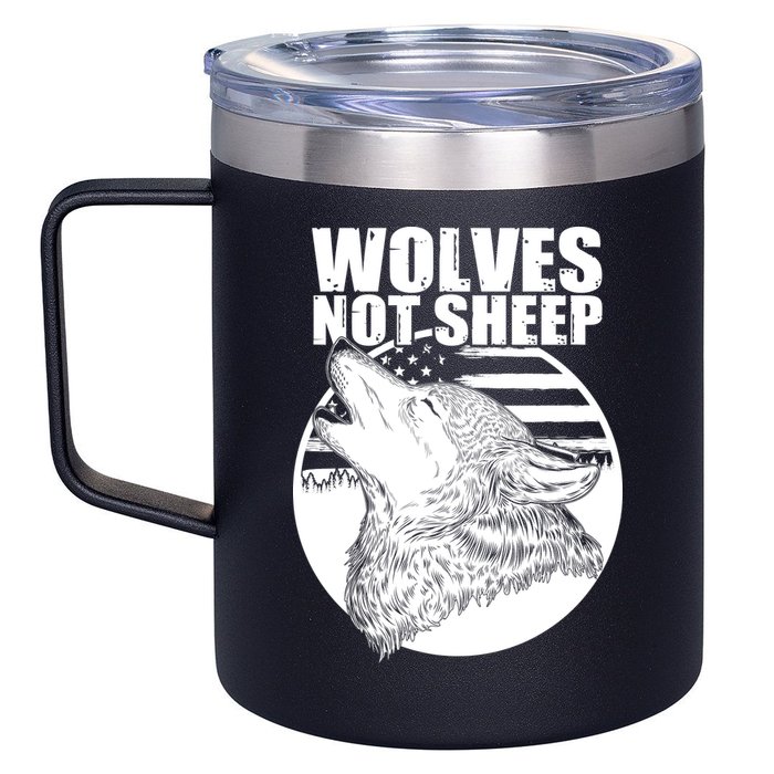 Wolves Not Sheep 12oz Stainless Steel Coffee Mug