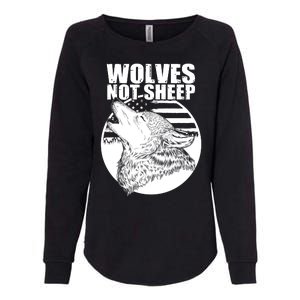 Wolves Not Sheep Womens California Wash Sweatshirt