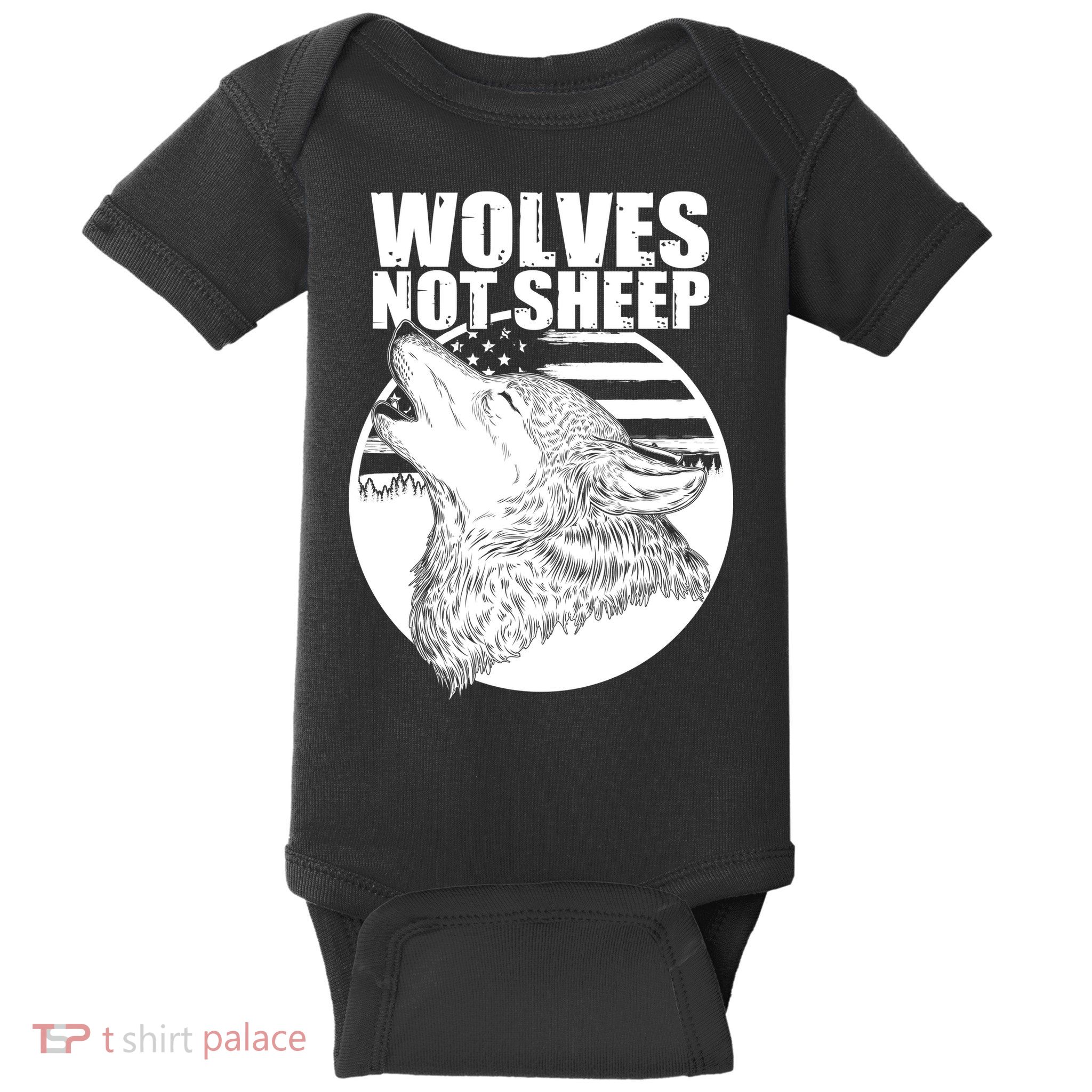 Wolves Not Sheep Baby Bodysuit