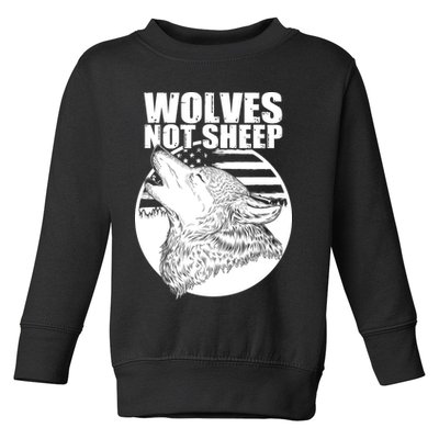 Wolves Not Sheep Toddler Sweatshirt