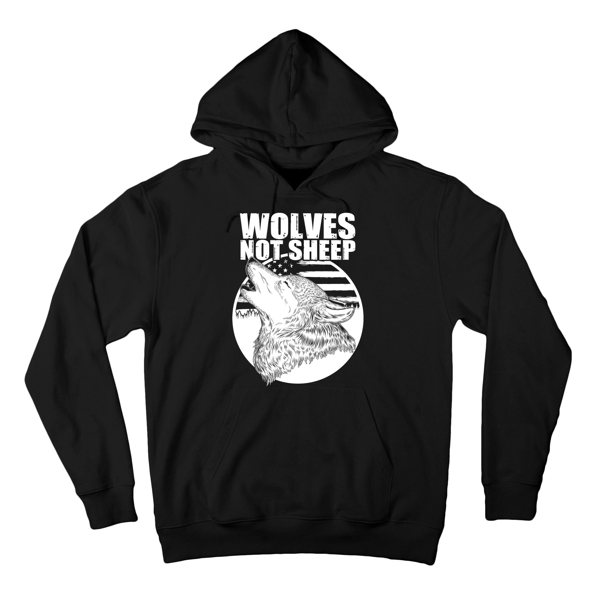 Wolves Not Sheep Tall Hoodie