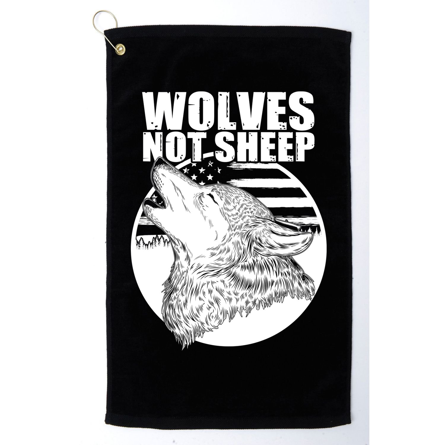 Wolves Not Sheep Golf Towel