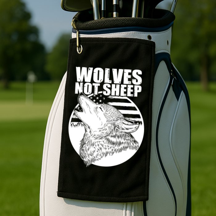 Wolves Not Sheep Golf Towel