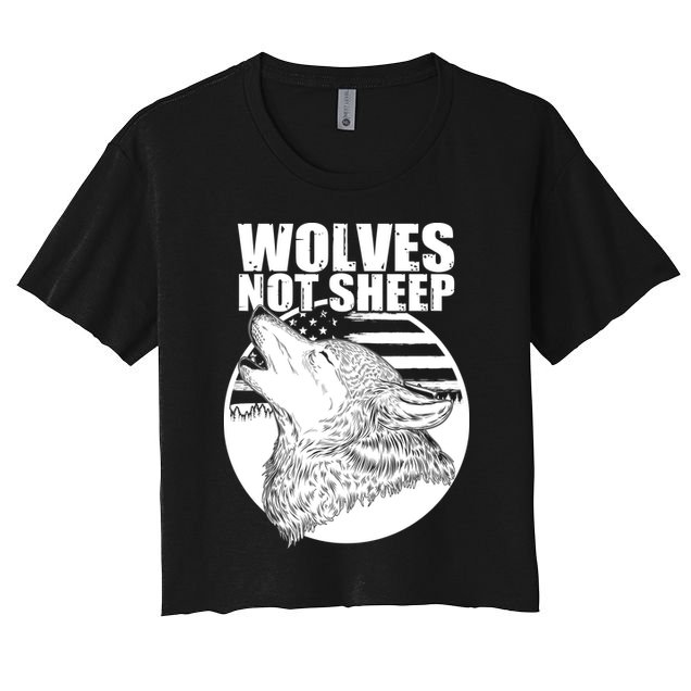 Wolves Not Sheep Crop Top