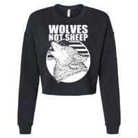 Wolves Not Sheep Cropped Pullover Crew