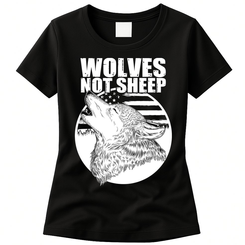 Wolves Not Sheep Womens T-Shirt