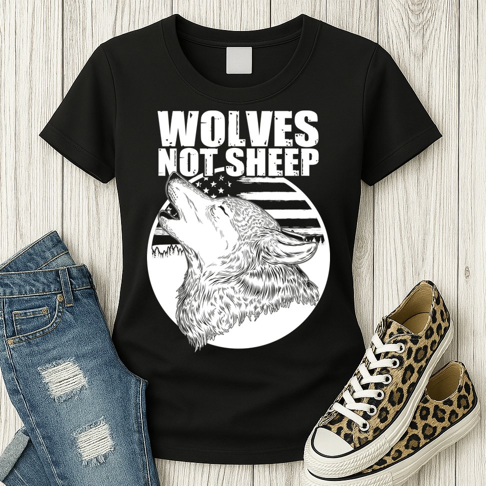 Wolves Not Sheep Womens T-Shirt