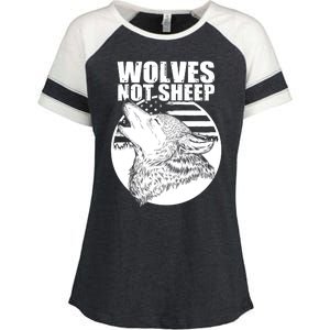 Wolves Not Sheep Enza Ladies Jersey Colorblock Tee