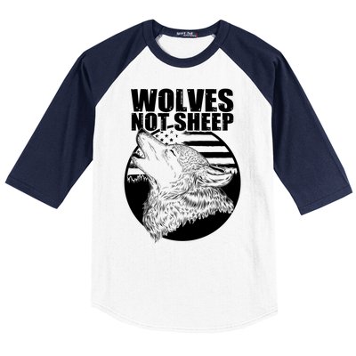 Wolves Not Sheep Baseball Sleeve Shirt