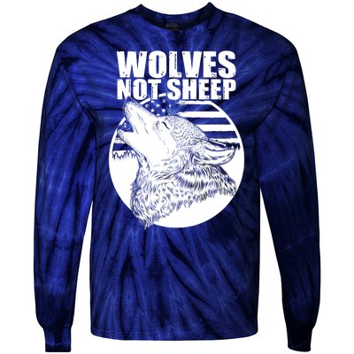 Wolves Not Sheep Tie-Dye Long Sleeve Shirt